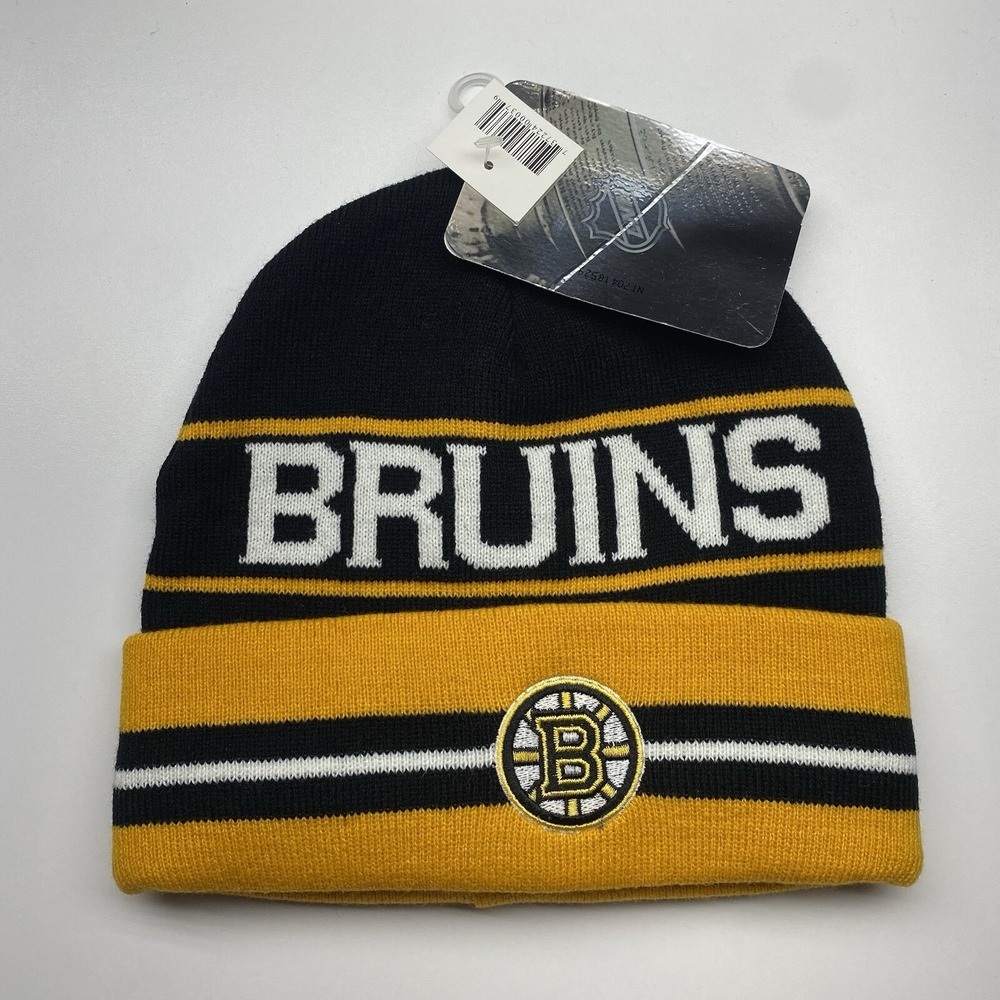 Boston Bruins Stocking Hat Beanie One Size Winter Hat Retro Y2K NHL